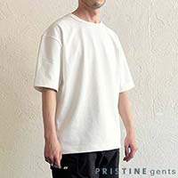プリスティン ジェンツ リコットン天竺Tシャツ ホワイト／M-Lサイズ
