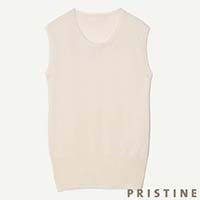 PRISTINE（プリスティン） ペーパーコットンノースリーブ ナチュラル／Mサイズ