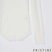 PRISTINE（プリスティン） フロストチューブテレコ長袖プルオーバー ホワイト／Mサイズ