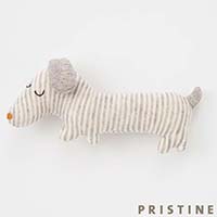 PRISTINE（プリスティン） ベビー パイルダックス２WAYドレス・ガラガラ・スタイセット ナチュラル／50-70cm