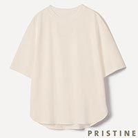 PRISTINE（プリスティン） スムージー天竺半袖プルオーバー ナチュラル/Mサイズ