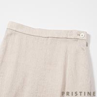 プリスティンpristineのコットンリネン二重織コート