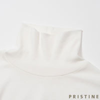 PRISTINE（プリスティン） 追撚フライスタートルネックプルオーバー ホワイト/Mサイズ