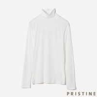PRISTINE（プリスティン） 追撚フライスタートルネックプルオーバー ホワイト/Mサイズ