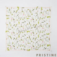 PRISTINE（プリスティン） ROOTSプリントスカーフ ホワイト