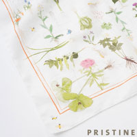 PRISTINE（プリスティン） ROOTSプリントスカーフ ホワイト