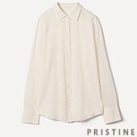 PRISTINE（プリスティン） カラミ刺繍シャツ ナチュラル/Mサイズ