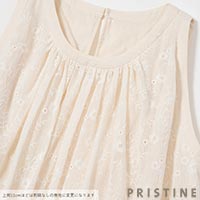 PRISTINE（プリスティン） カラミ刺繍ワンピース ナチュラル/Mサイズ