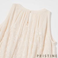 PRISTINE（プリスティン） カラミ刺繍ワンピース ナチュラル/Mサイズ