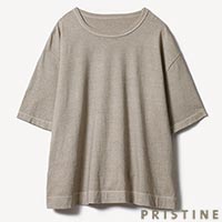 PRISTINE（プリスティン） ReCottonTシャツ(染) ライトグレー/Mサイズ