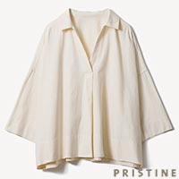 PRISTINE（プリスティン） ReCottonオーバーシャツ ナチュラル/Mサイズ