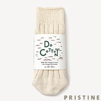 PRISTINE（プリスティン） DoCoTToN 国産綿ローゲージリブソックス 22-24cm
