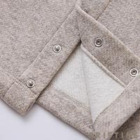 PRISTINE baby（プリスティン ベビー） コットンヤク 裏毛カーディガン グレー/80-90cm