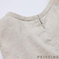 PRISTINE（プリスティン） コットンリネンツイルオールインワン グレー/Mサイズ