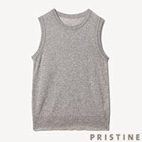 PRISTINE（プリスティン） 爽ヤクノースリーブプルオーバー グレー/Mサイズ