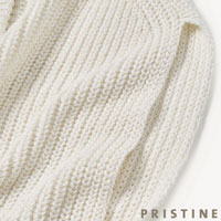 PRISTINE（プリスティン） 2way片畦ニットベスト ホワイト/Mサイズ