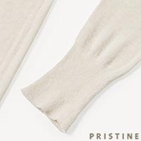 PRISTINE（プリスティン） エリシルク Vネックプルオーバー ナチュラル/Mサイズ