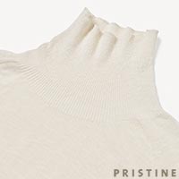 PRISTINE（プリスティン） エリシルク タートルプルオーバー ナチュラル/Mサイズ