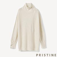 PRISTINE（プリスティン） エリシルク タートルプルオーバー ナチュラル/Mサイズ
