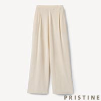 PRISTINE（プリスティン） ベロアタックパンツ ナチュラル/Mサイズ