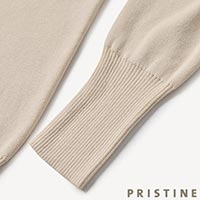 PRISTINE（プリスティン） ビッグタートルセーター ナチュラル/Mサイズ