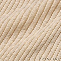 PRISTINE（プリスティン） アルパカ混リブクルーセーター ナチュラル/Mサイズ