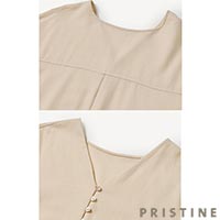 PRISTINE（プリスティン） カシミヤビエラボウタイワンピース ナチュラル/Mサイズ