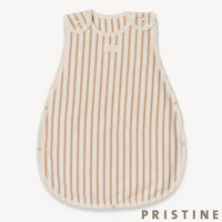 PRISTINE（プリスティン）ベビー スムースボーダースリーパー ナチュラルブラウン/50-90cm