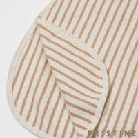 PRISTINE（プリスティン）ベビー スムースボーダースリーパー ナチュラルブラウン/50-90cm