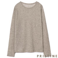 PRISTINE（プリスティン） ヤクシアークルーネックプルオーバー グレー/Mサイズ