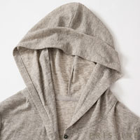 PRISTINE（プリスティン） ヤクシアーフードカーディガン グレー/Mサイズ