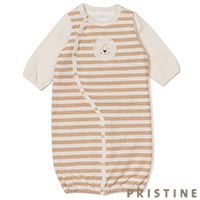 PRISTINE baby（プリスティン ベビー） 天竺ボーダーらいおん2Way ナチュラルブラウン/50-70cm