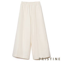 PRISTINE（プリスティン） 和紙コットンツイルワイドパンツ ナチュラル/Mサイズ