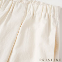 PRISTINE（プリスティン） 和紙コットンツイルワイドパンツ ナチュラル/Mサイズ