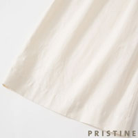 PRISTINE（プリスティン） 和紙コットンツイルワイドパンツ ナチュラル/Mサイズ