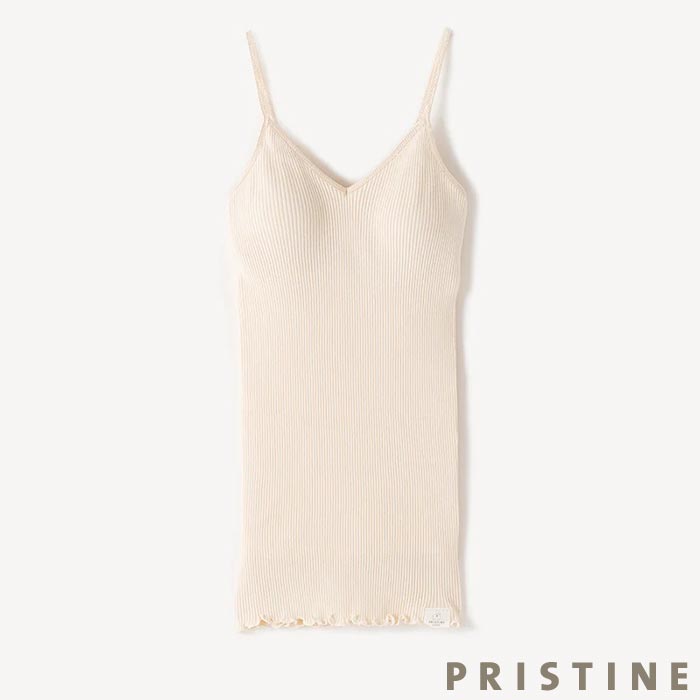 プリスティン チューブテレコカップ付キャミソール ナチュラル/Mサイズ