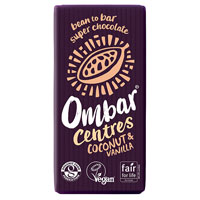 オームバー オーガニック ロー・チョコレート CENTRES ココナッツ＆バニラ 35g