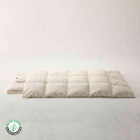 SaFo／heart（サフォ／ハート） オーガニック羽毛掛ふとん（ホワイトグース） シングル