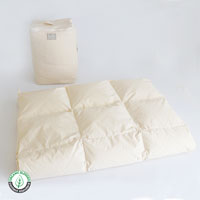 SaFo／heart（サフォ／ハート） オーガニック羽毛薄掛ふとん（ホワイトグース） シングル