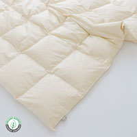 SaFo／heart（サフォ／ハート） オーガニック羽毛薄掛ふとん（ホワイトグース） シングル