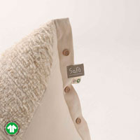 SaFo／heart（サフォ／ハート） オーガニックコットンファービーンズクッション 100×58cm