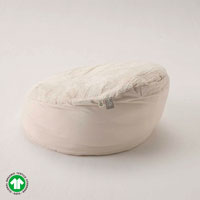 SaFo／heart（サフォ／ハート） オーガニックコットンファーラウンドクッション Φ70×H60cm