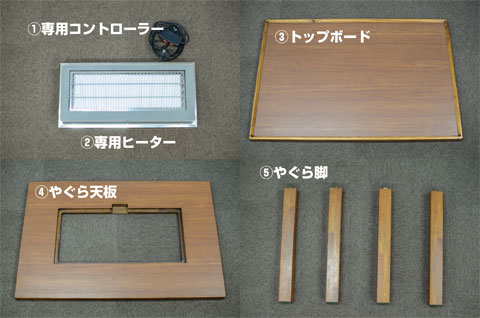 サンラメラテーブルこたつと付属品