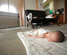 サンラメラの朝の光景、サンラメラは赤ちゃんのいるご家庭でも安心してお使いいただけます