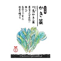 ナチュラルライフステーション 国産･自然農法種子 川島かき菜（9〜10月まき） 約50粒
