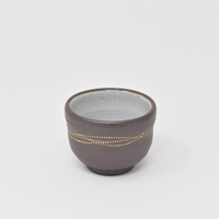 森修焼（しんしゅうやき） 焼締 手造りぐい呑み W67×H52mm 容量：100ml(満水時）