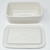 森修焼（しんしゅうやき） スクエア型保存容器 W170×H63×D128mm