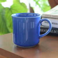 森修焼（しんしゅうやき） マグカップ 瑠璃色 W85×H90mm 容量：300ml（満水時）