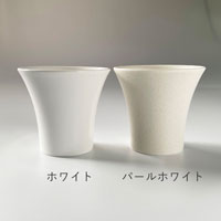 森修焼（しんしゅうやき） ひかりのココット パールホワイト・ライン入り
