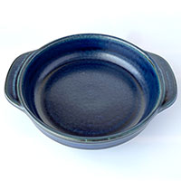 森修焼（しんしゅうやき） グラタン皿 オリエンタルブルー